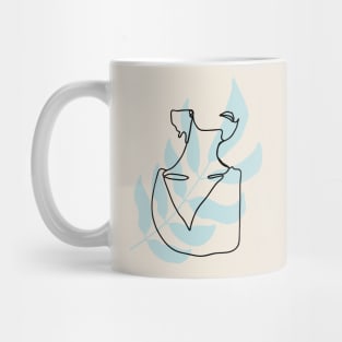 puristic line art Mug